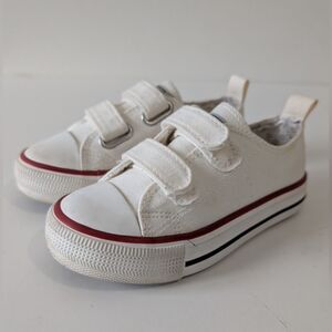 Kid's Weestep Double Adjustable Straps Sneakers Black size 4 Toddler Converse